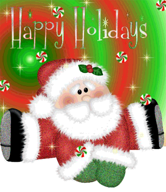 Happy Holidays Glitters for Myspace, Facebook, Whatsapp